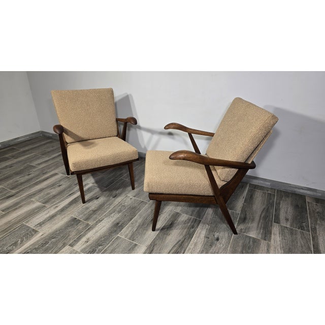 Vintage Armchairs by Krasna Jizba, 1960s, Set of 2 For Sale - Image 12 of 12