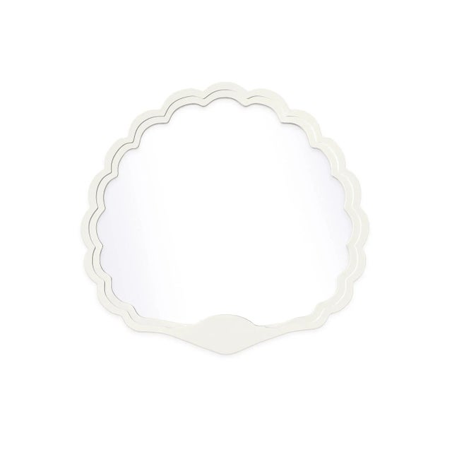 Contemporary Fleur Home Carnival Proteus Mirror in White Dove, 24x22 For Sale - Image 3 of 3