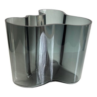 Alvar Aalto Ittala Glass Vase For Sale