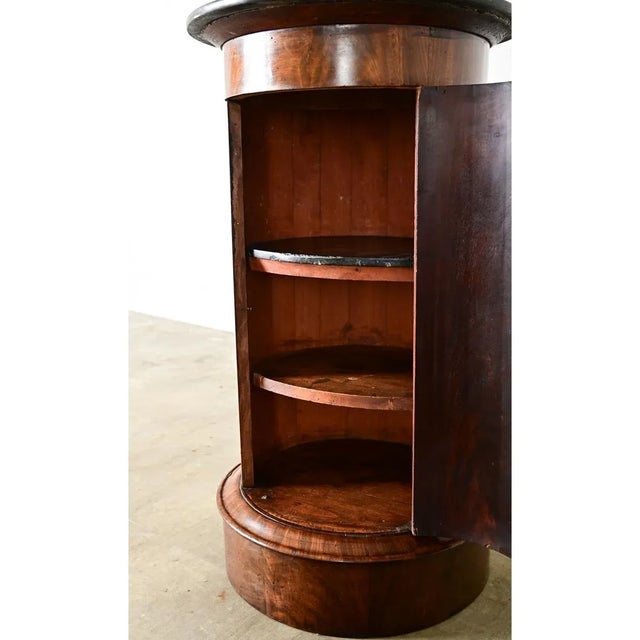 19th Century English 19th Century Mahogany and Marble Bedside Cabinet For Sale - Image 5 of 10