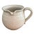 Vintage Portuguese Speckled Stoneware Pitcher / Rustic Pottery Cream Jug For Sale