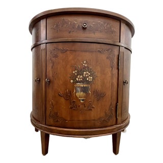 Ethan Allen Demi Lune Console Cabinet Nightstand For Sale