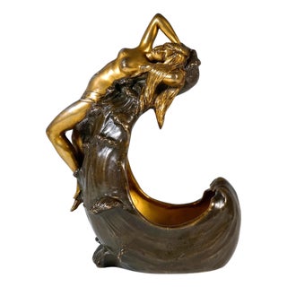 Art Nouveau La Vague Planter by Georges Charles Coudray, 1890s For Sale