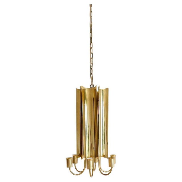 Reflex Pendant Light in Brass by Pierre Forssell for Skultuna, Sweden, 1960s For Sale - Image 18 of 18