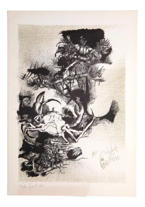 Leo Guida, Decadence 2, Etching, 1965