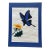 1970s Original Gouache Painting of Flower and Butterfly For Sale