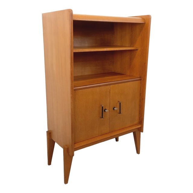 Vintage Scandinavian Style Oak Bookcase by René Gabriel, 1950s For Sale
