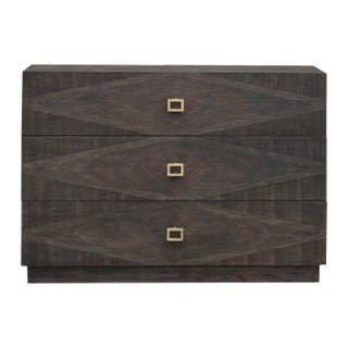 Diamond Inlay - Three Drawer Chest For Sale