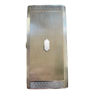Art Deco Vintage .950 Sterling Silver Cigarette Case Circa 1930’s. Card Holder?