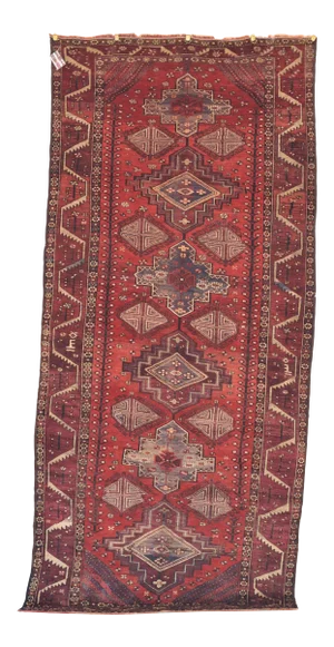 1940 Esmeralda Tribal rug, 4.11 x 10.8