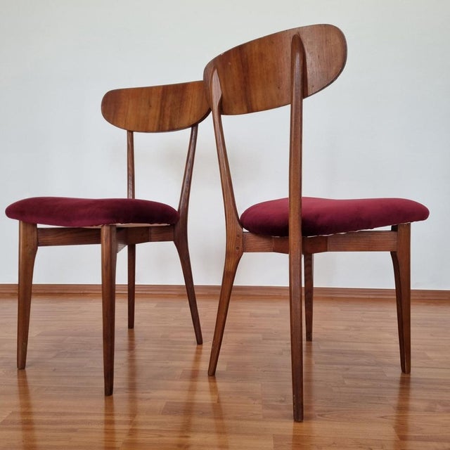 Brown Mid-Century Italian Dining Chairs, 1960s, Set of 6 For Sale - Image 8 of 14