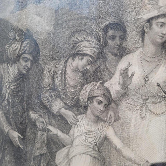 Mather Brown, Departure of Tippuos Sons from Zenana, Engraving, Framed For Sale - Image 11 of 17