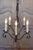 Mid 20th Century French Wrought Iron Six-Light Clock Face Chandelier with Scrolling Arms For Sale In Atlanta - Image 6 of 10