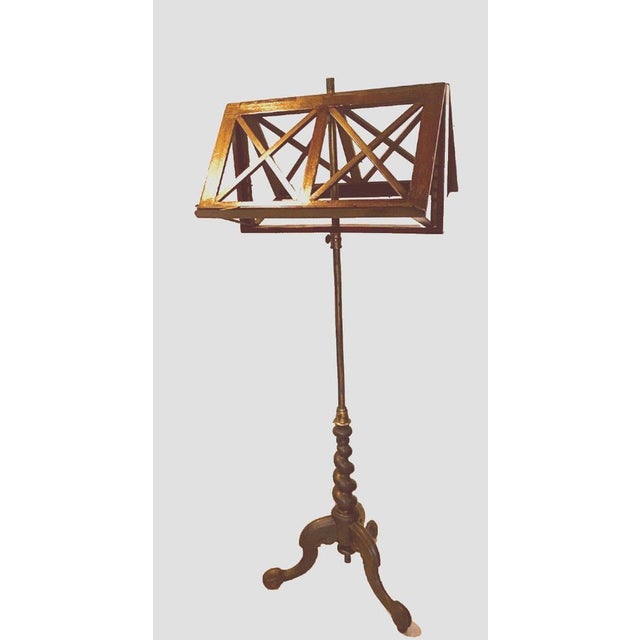 Napoleon III Style Mahogany Lectern with Tripod Base, 1800s For Sale - Image 12 of 12