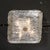 1960s Mid-Century Modern Murano Hand-Blown Textural Clear Glass Venini Flush Mount Chandelier For Sale - Image 10 of 18