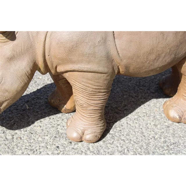 Italian Artist, Large Rhino, 1990, Resin For Sale - Image 6 of 9
