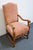 Pearson Furniture Solid Ash Country French Accent Lounge Arm Chair W. Brick Red Basketweave Upholstery 01422-00 For Sale - Image 4 of 11
