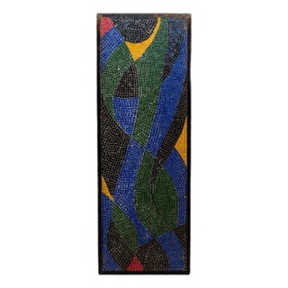 Vintage Mosiac Tile Console, Coffee Table Top or Art Piece For Sale