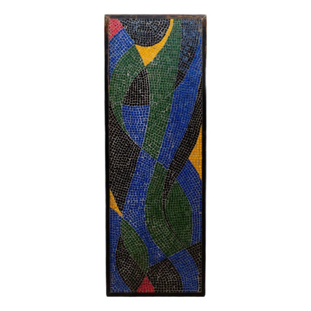 Vintage Mosiac Tile Console, Coffee Table Top or Art Piece For Sale