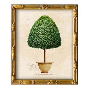 Framed Reproduction Vintage "Topiary Garden (1)" Art Print