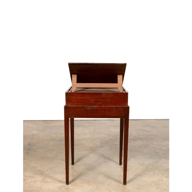 18th Century George III Mahogany Architect's Desk on Stand For Sale - Image 4 of 8