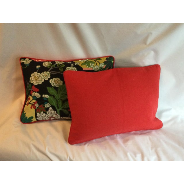 Schumacher Botanical Decorative Pillows- Set of 2 For Sale - Image 4 of 5