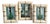 Set of 3, Bone and Metal Picture Frames For Sale