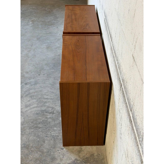 1960s Teak Nightstands Set of 2 With Open Shelves Danish Mid-Century Modern 1960s For Sale - Image 5 of 10