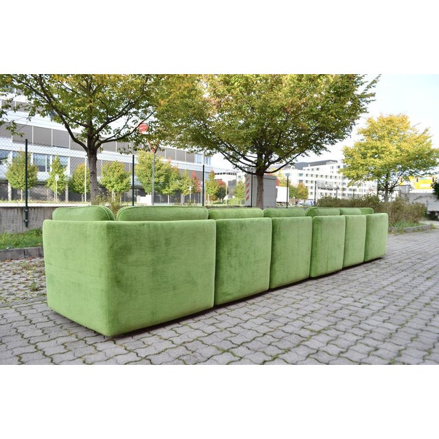 Vintage Modular Lime Green Sectional Sofa from Lübke & Rolf, 1970s, Set of 6 For Sale - Image 12 of 18