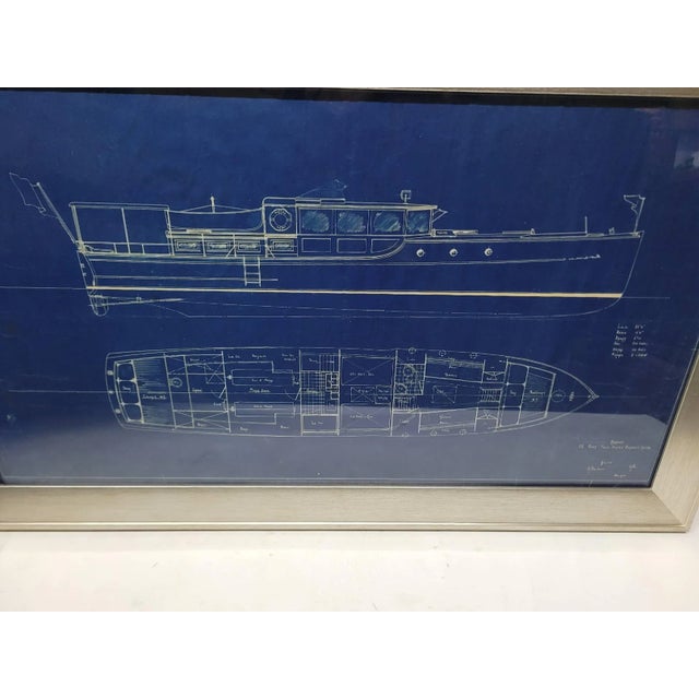 Original Yacht Blueprint of an Eldredge-McInnis 55-Foot Express Cruiser Yacht For Sale In Boston - Image 6 of 11