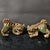 Ceramic Vintage Shiwan Kiln Glazed Ceramic Foo Dogs / Guardian Lions - A Pair For Sale - Image 7 of 8