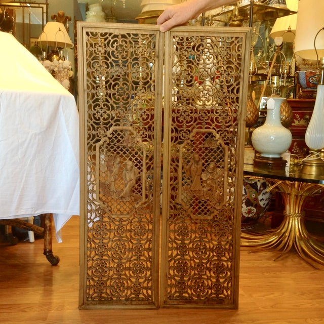 Chinese Carved Wall Panels a Pair Chairish