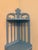 Mid-20th Century Chippendale Style Gingerbread Fretwork Corner Shelf With Distressed Blue Patina For Sale - Image 6 of 10