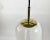 Blown Glass and Brass Pendant Lamp, Italy, 1970s For Sale - Image 6 of 11
