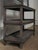 Late 20th Century Dark Wood Glass-Front Cabinet on Tiered Open Base For Sale - Image 5 of 5