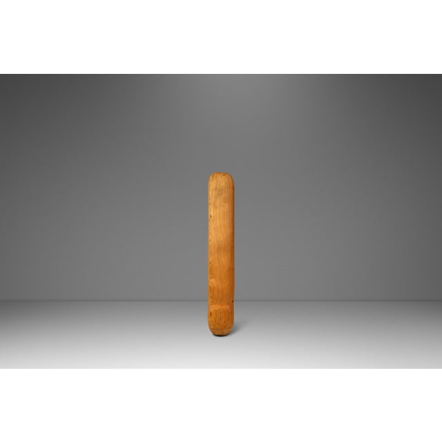 2-Piece Organic Modern Abstract Freestanding Sculpture in Solid Cypress & Stone by Mark Leblanc for Leblanc Studios, Usa, C. 2020s For Sale - Image 4 of 14