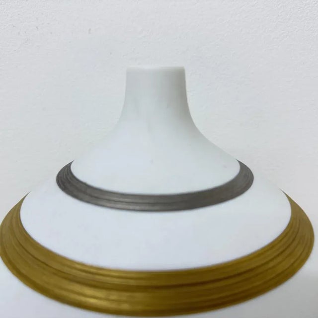 Gold Mid-Century Porcelain Vase from Hutschenreuther, 1970s For Sale - Image 8 of 18