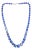 Mid 20th Century 14k Gold Beaded Necklace With Blue Lapis Lazuli Stones 24 Inches For Sale