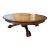 Antique Quarter Sawn Round Oak Lion Claw Foot Coffee Table For Sale