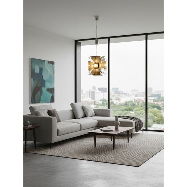 Space Age Chrome Chandelier, 1970s For Sale - Image 4 of 8