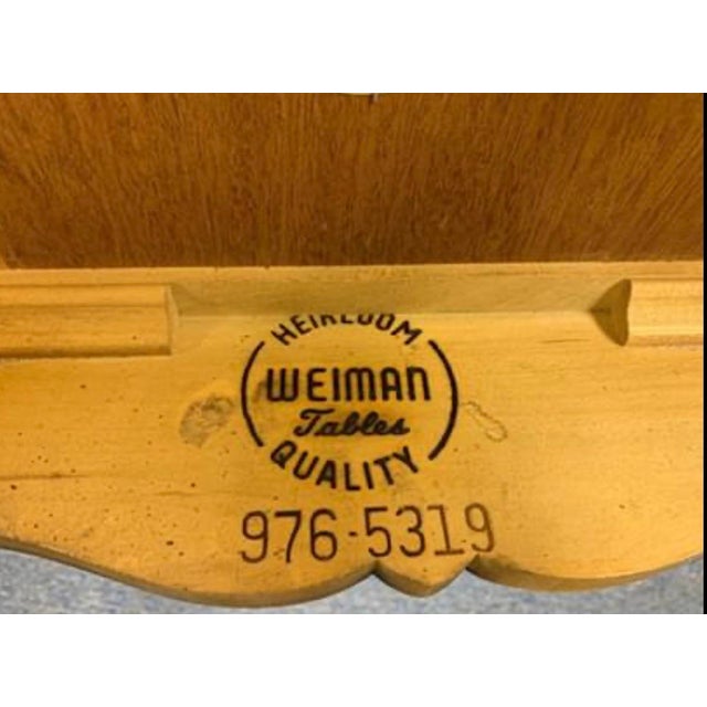 American Weiman Pecan Side Tables - a Pair For Sale - Image 3 of 6