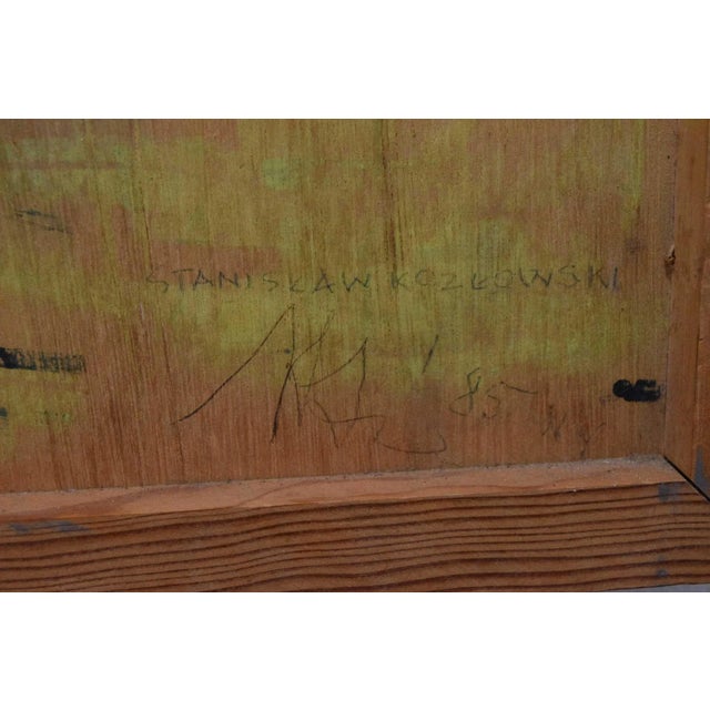 Stanislaw Kozlowski Mixed Media on Panel For Sale - Image 9 of 9