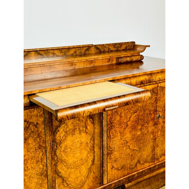 French Art Deco Burr Walnut Sideboard by Jules Leleu, 1930 For Sale - Image 15 of 18