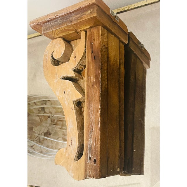 French Antique Wood Bracket For Sale - Image 4 of 5