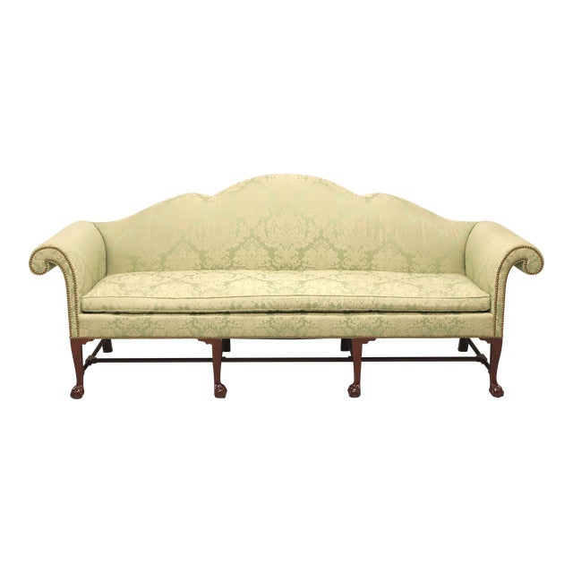 Kindel Irish Collection Mahogany Ball in Claw Camel Back Sofa