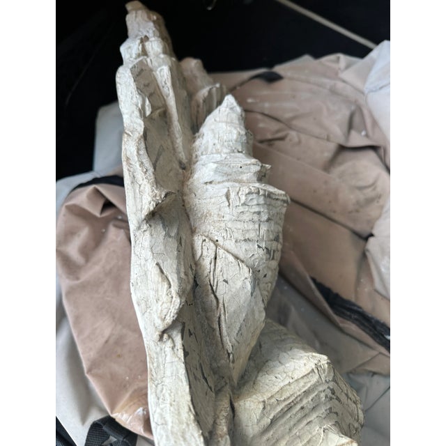 Pair Large Plaster Faux Driftwood Architectural Festoons, Wall Mount Swags- Seashell Motif For Sale - Image 12 of 13