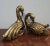 Modern Deco Style Gold Lacquered Swan Bird Statues - a Pair For Sale In Raleigh - Image 6 of 9