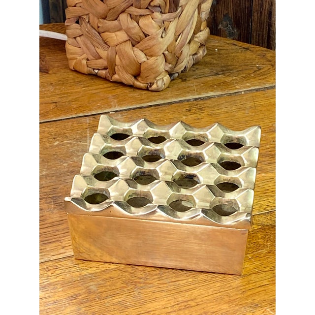 Mid-Century Modern Vintage Ultima Ashtray in Brass, 1970 For Sale - Image 3 of 15