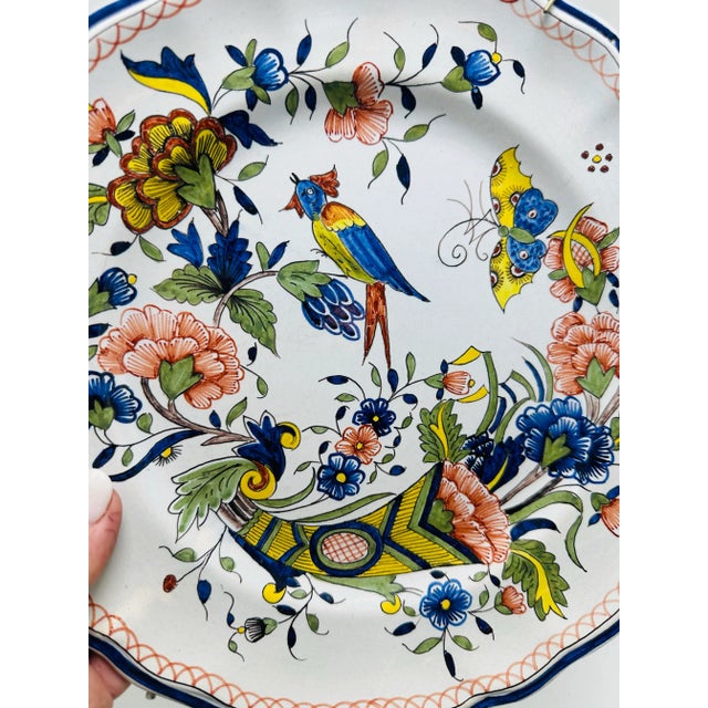 1920s Vintage Chinoiserie Plate For Sale - Image 5 of 5