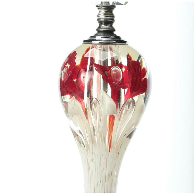 1950s American St. Clair Paperweight Glass Mid-Century Modern Lamp For Sale - Image 4 of 12